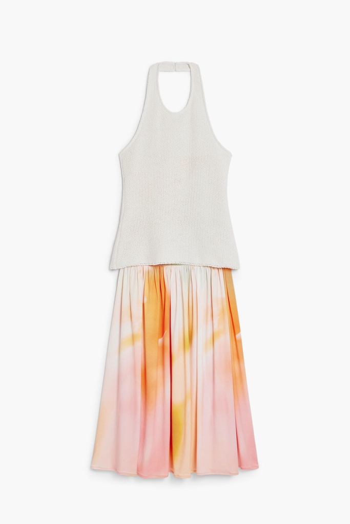 long gradient dress 
