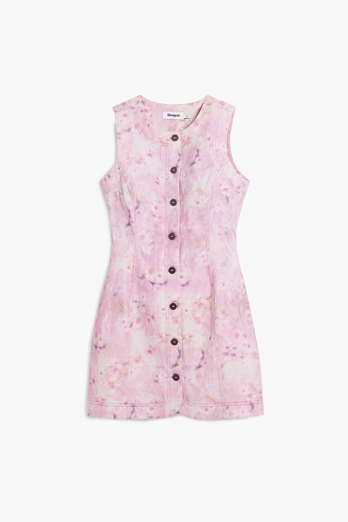 Short dress with buttons 