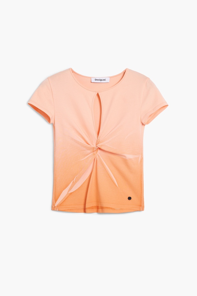 Short-sleeve T-shirt with opening 