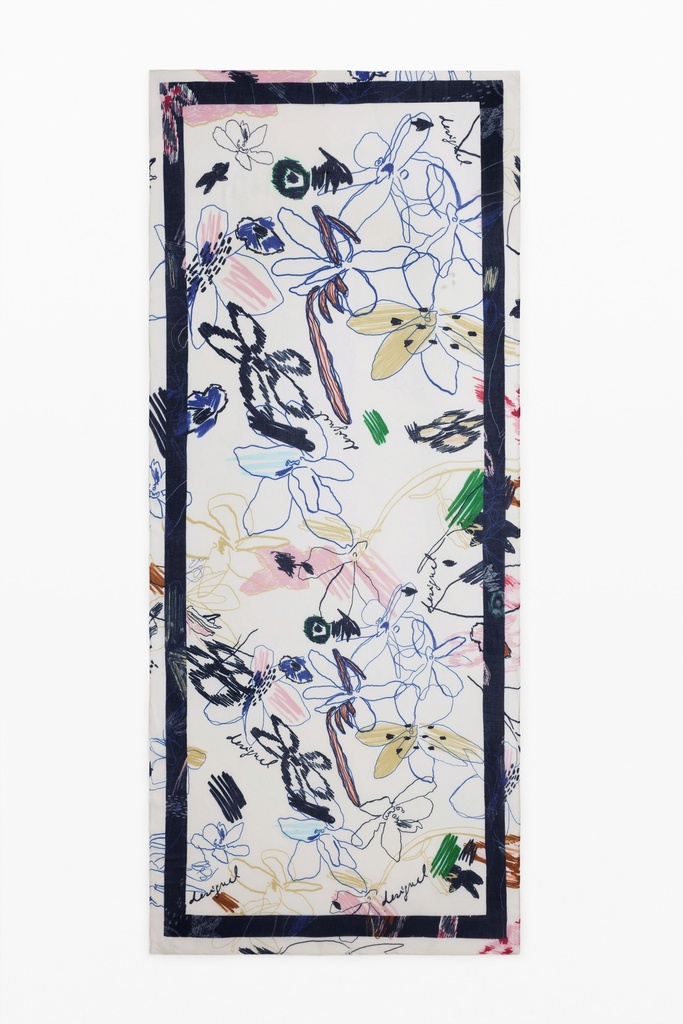 Rectangular strokes scarf 
