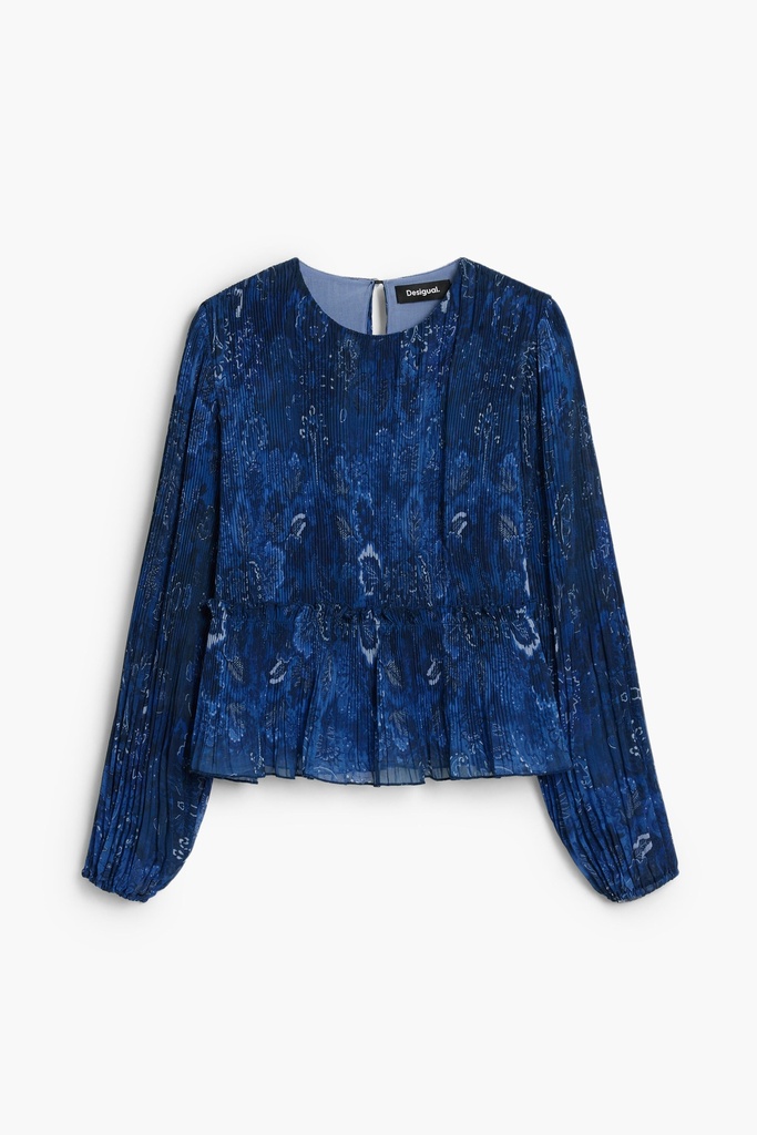 BLUS_PLISE 5032 AZUL OSCURO