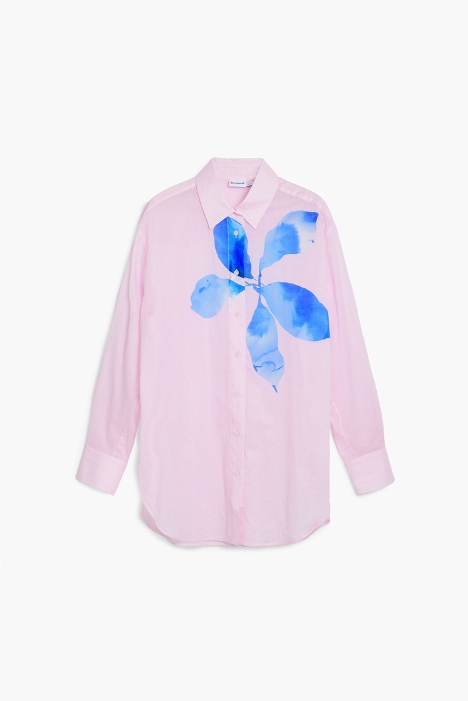 SHIRT_WATER FLOWER 3035 ROSA PALO