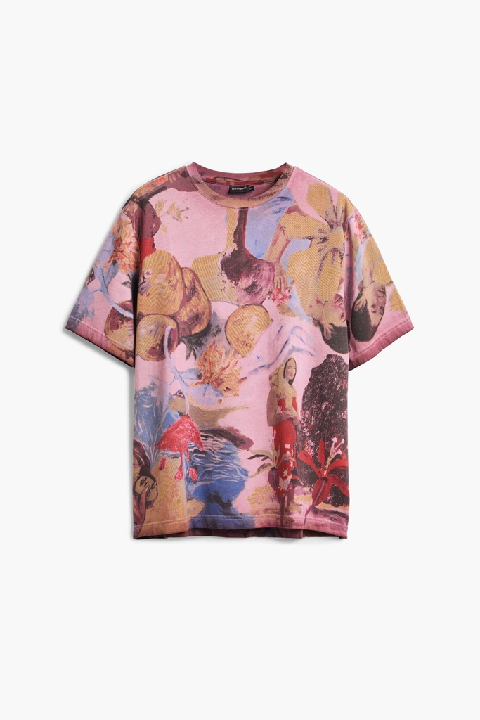 TS_PINK PRINTED GA 3005 ROJO SANGRE