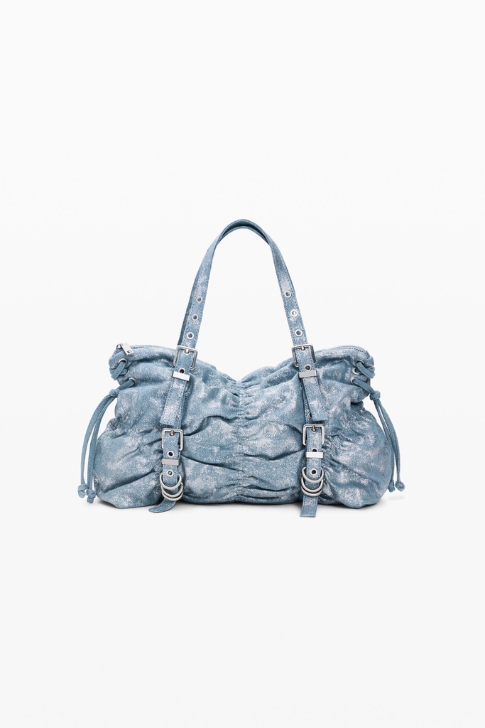BAG_GATHERED DENI 5025 AZUL ESPACIAL