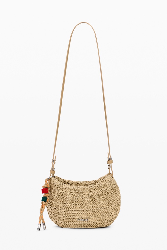 MONE_HALF LOGO RAFFIA W 1014 NATURAL