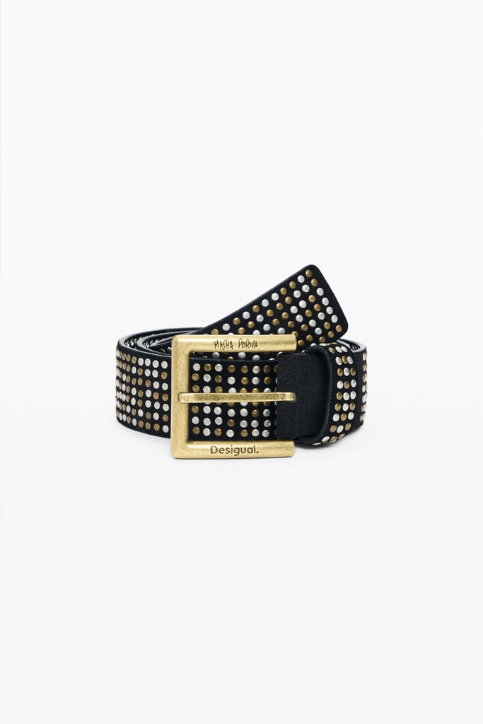 BELT_STUDS_MASHA BLACK 2000 NEGRO