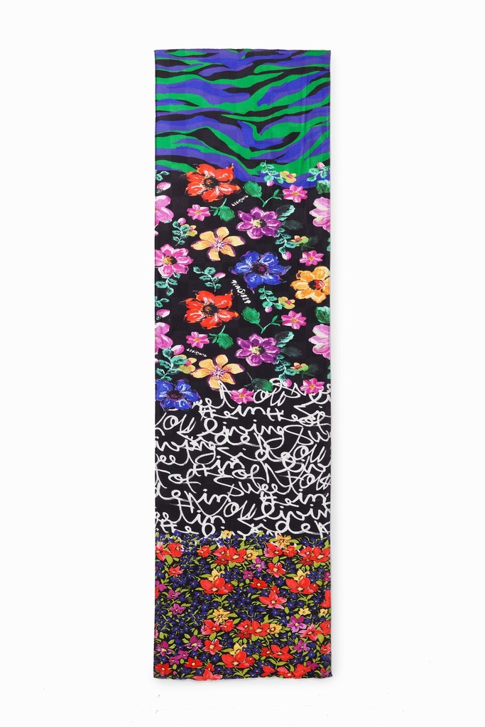 SCARF_HIGH FLOWERS 6007 BEIGE SAFARI