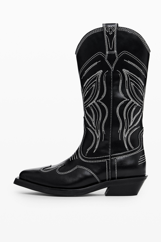 SHOES_JOLENE_COWBOY_BLAC 2000 NEGRO