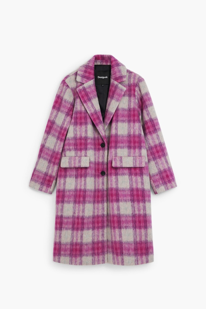 COAT_CUADRO_FUCSIA 3033 ROSA FLUOR