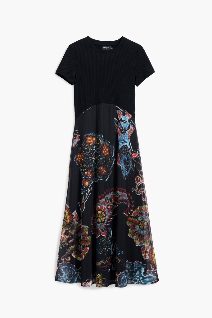 VEST_PAISLEY MESH_LACROIX 2000 NEGRO