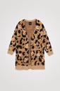 Chaqueta larga animal print