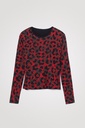 Camiseta slim animal print